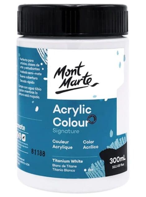 MontMarte akrylová barva běloba titanová bílá 300 ml