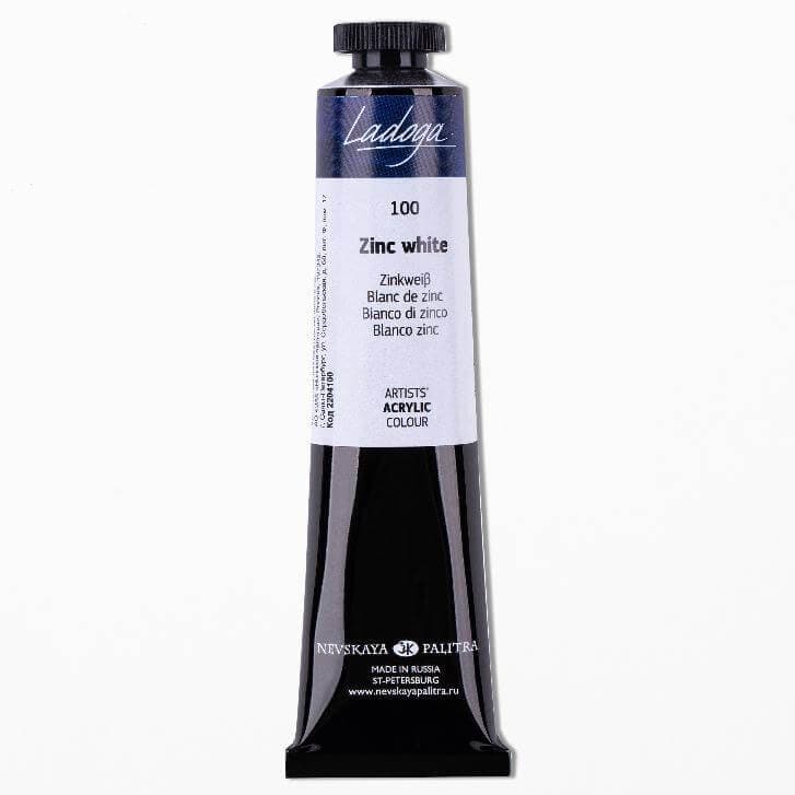 Nevskaya Palitra Ladoga akrylová barva bílá zinková 46 ml