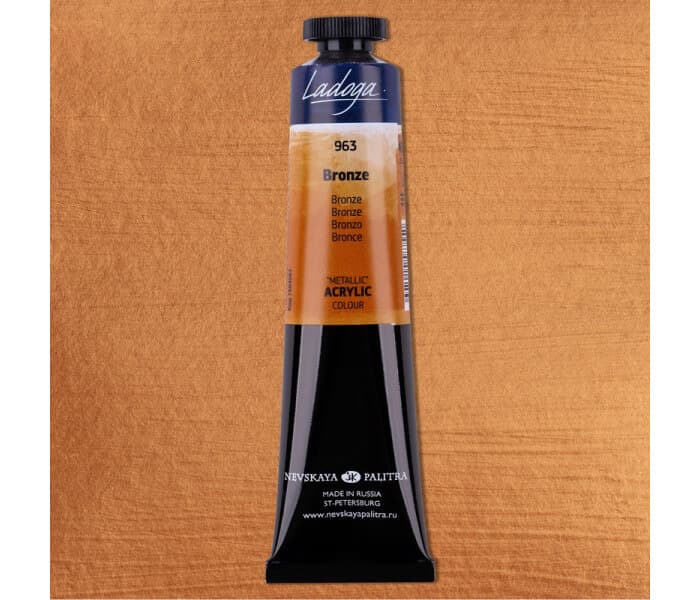 Nevskaya Palitra Ladoga akrylová barva bronzová metalická 46ml
