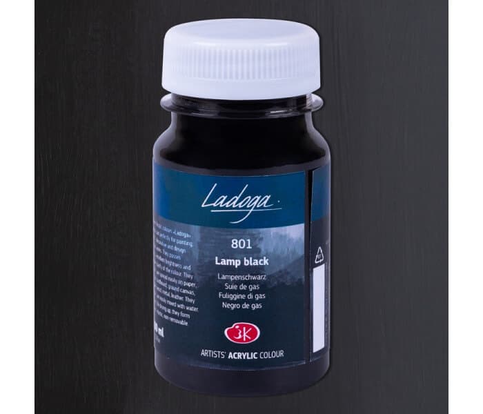 Nevskaya Palitra Ladoga akrylová barva černá lamp 100ml