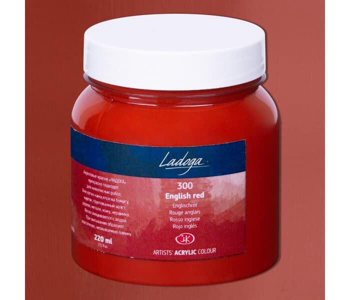 Nevskaya Palitra Ladoga akrylová barva červená anglická 220 ml