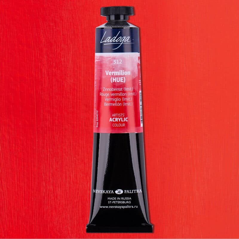 Nevskaya Palitra Ladoga akrylová barva červená rumělka 46 ml