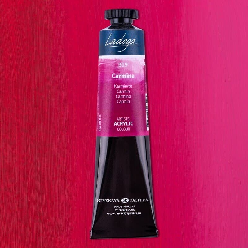 Nevskaya Palitra Ladoga akrylová barva červená karmín 46 ml