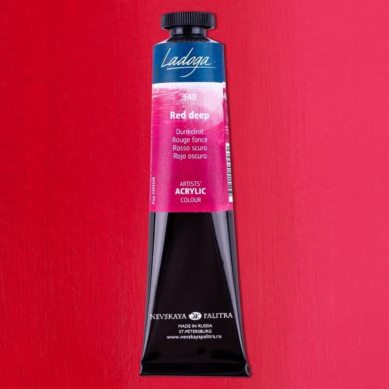 Nevskaya Palitra Ladoga akrylová barva červená tmavá 46 ml