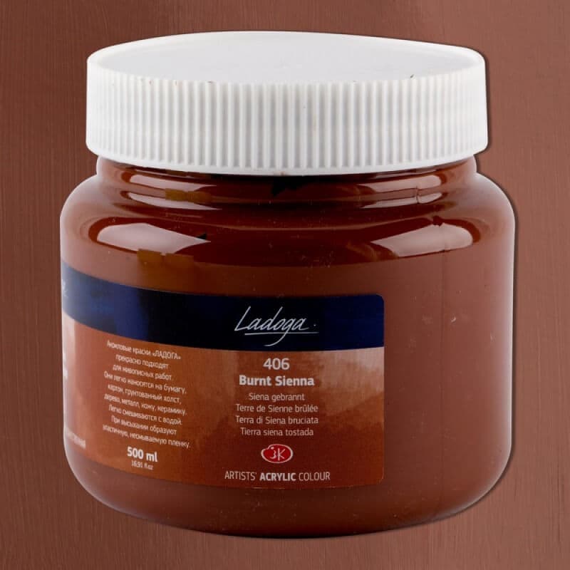 Nevskaya Palitra Ladoga akrylová barva siena pálená 500 ml