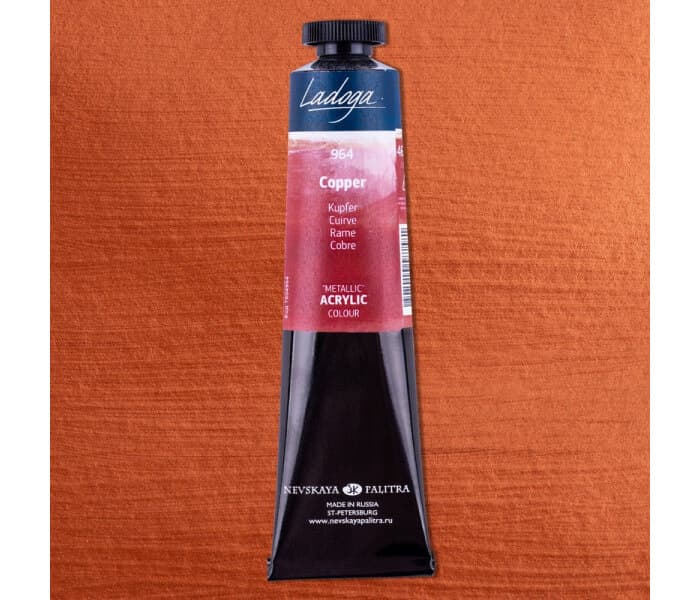 Nevskaya Palitra Ladoga akrylová barva metalická měděná 46ml