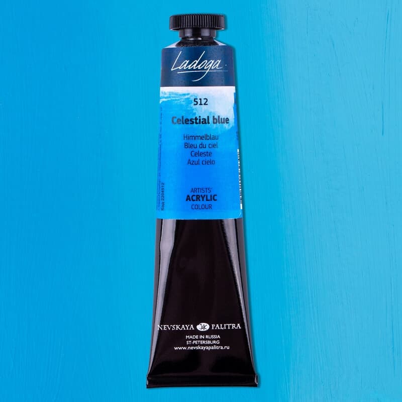 Nevskaya Palitra Ladoga akrylová barva modrá celestial 512 46ml