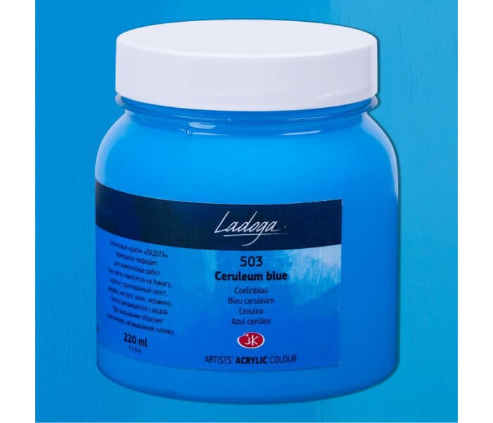 Nevskaya Palitra Ladoga akrylová barva modrá ceruleum 503 220ml