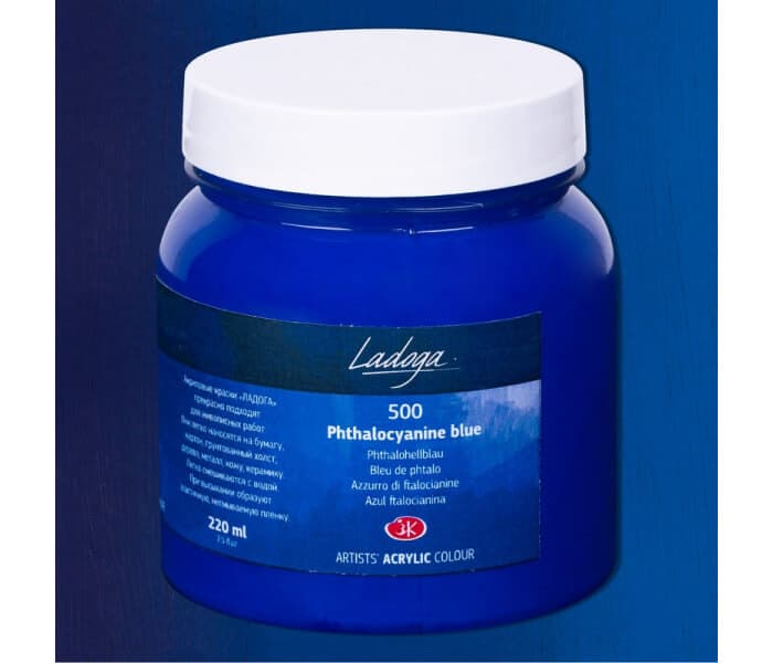Nevskaya Palitra Ladoga akrylová barva modrá pthalo 220 ml