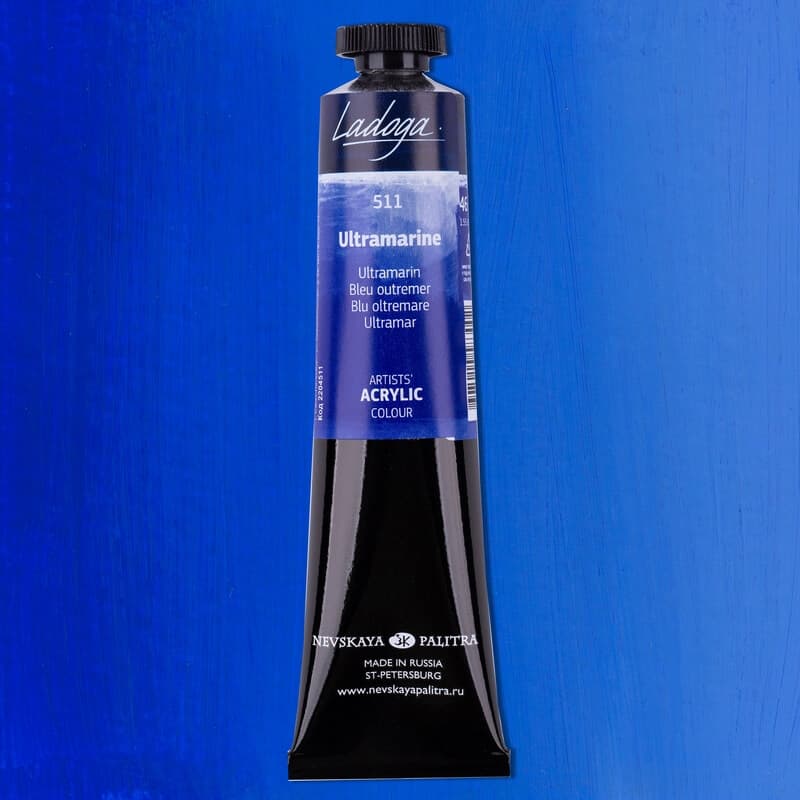 Nevskaya Palitra Ladoga akrylová barva modrá ultramarín 511