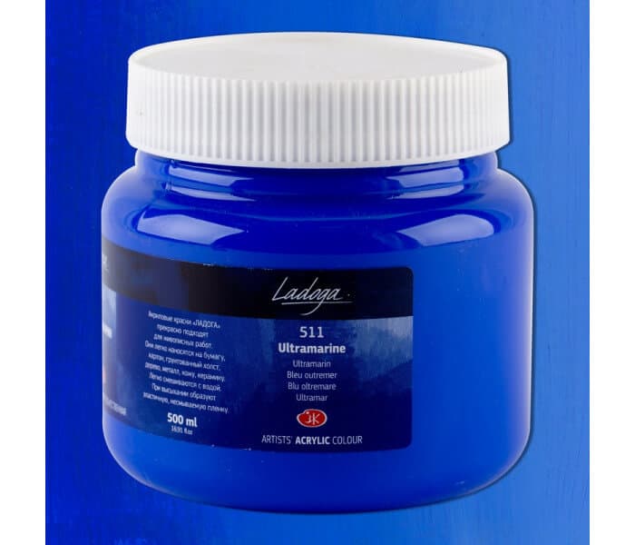 Nevskaya Palitra Ladoga akrylová barva modrá ultramarín 500 ml