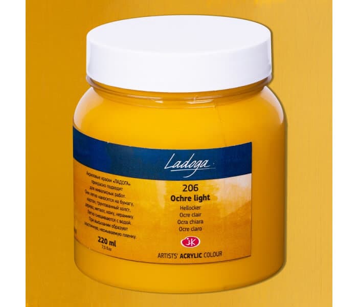 Nevskaya Palitra Ladoga akrylová barva okr světlý 220 ml