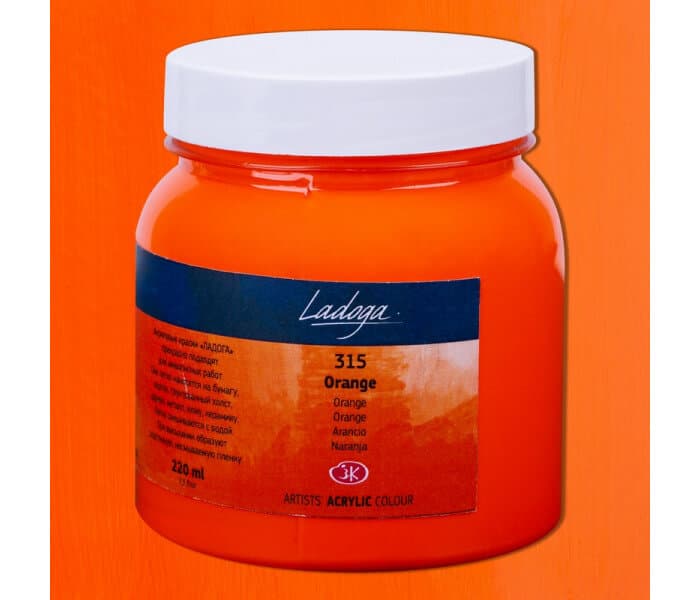Nevskaya Palitra Ladoga akrylová barva oranžová 220 ml