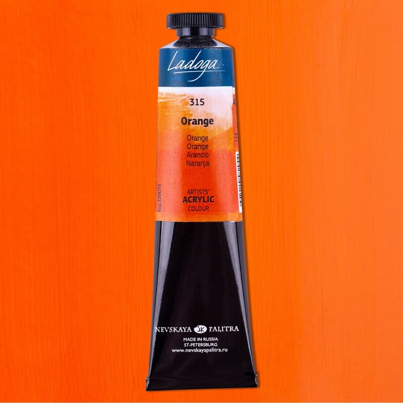 Nevskaya Palitra Ladoga akrylová barva oranžová 46 ml