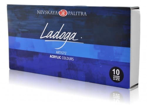 Nevskaya Palitra Ladoga sada 10 akrylových barev 46 ml