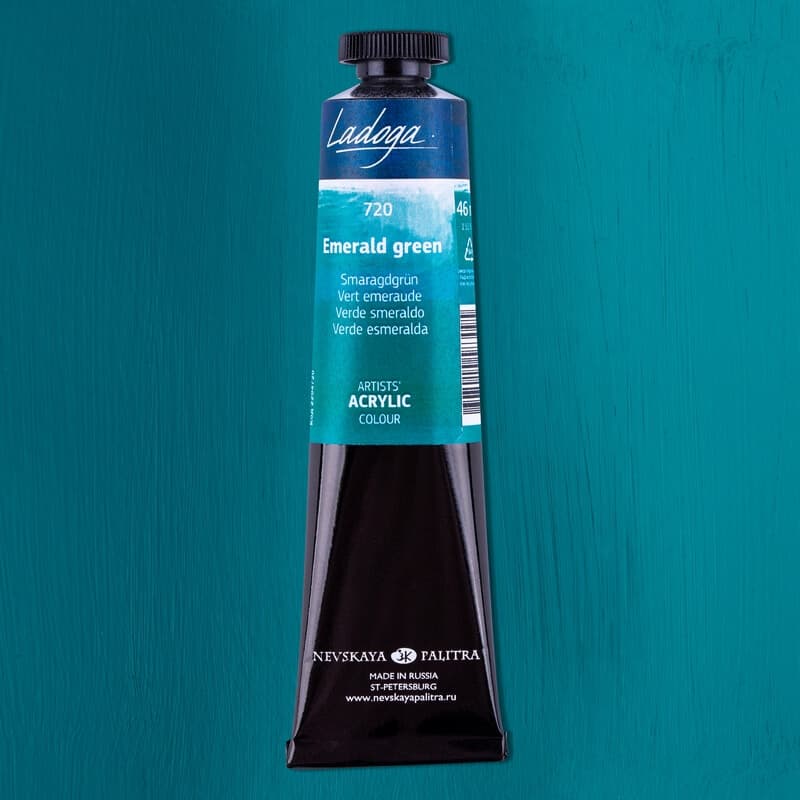 Nevskaya Palitra Ladoga akrylová barva zelená smaragd 46 ml
