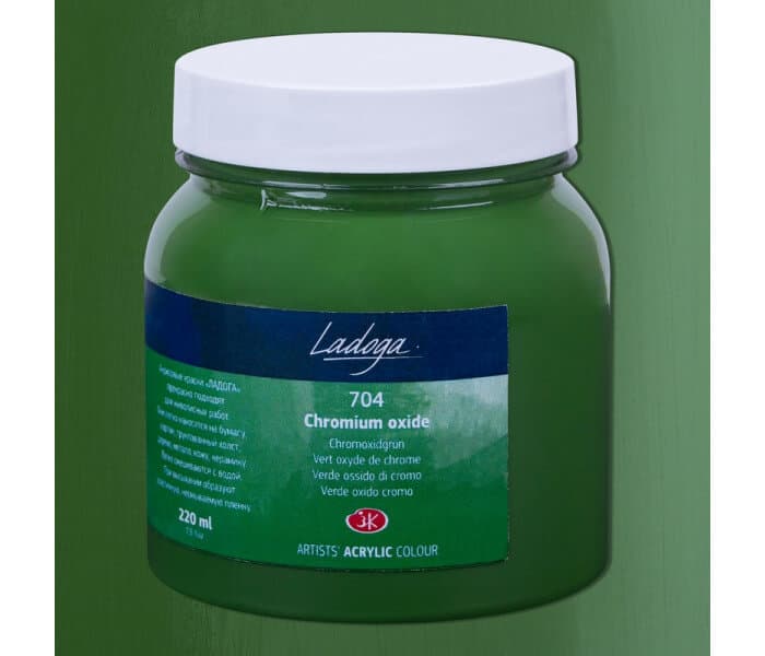 Nevskaya Palitra Ladoga akrylová barva zelená oxid chromu 220 ml
