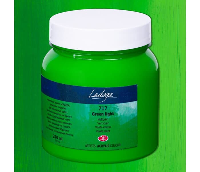 Nevskaya Palitra Ladoga akrylová barva zelená světlá 220 ml