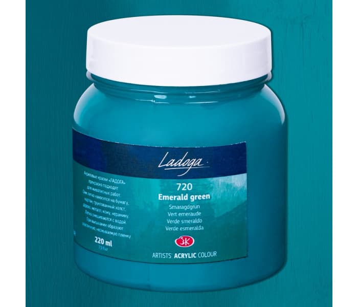 Nevskaya Palitra Ladoga akrylová barva zelená smaragdová 220 ml