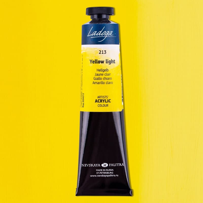Nevskaya Palitra Ladoga akrylová barva žlutá světlá 46 ml