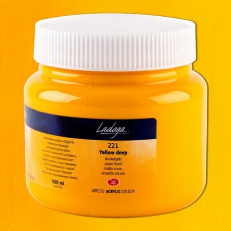 Nevskaya Palitra Ladoga akrylová barva žlutá tmavá 220 ml