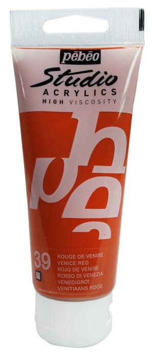Pébéo Studio Acrylic 100 ml benátská červeň akrylová barva