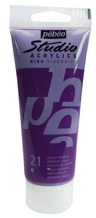 Pébéo Studio Acrylic fialová orientální akrylová barva 100 ml
