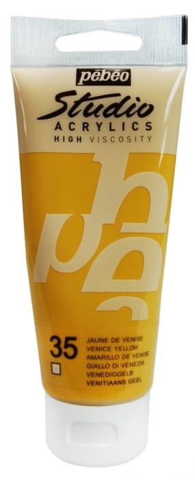 Pébéo Studio Acrylic 100 ml benátská žlutá akrylová barva