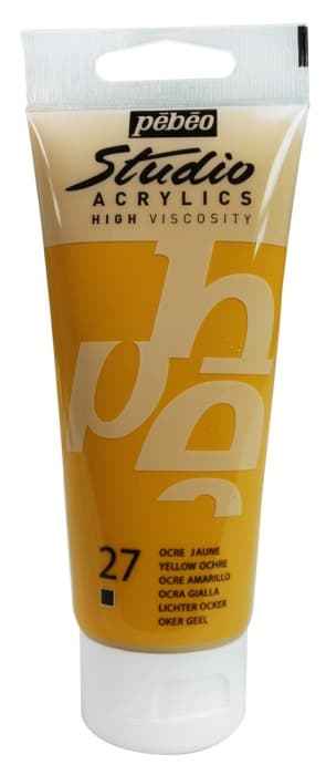 Akrylová barva Pébéo Studio Acrylic 100 ml okr žlutý