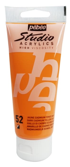 Pébéo Studio Acrylic 100 ml kadmium žluté tmavé 052