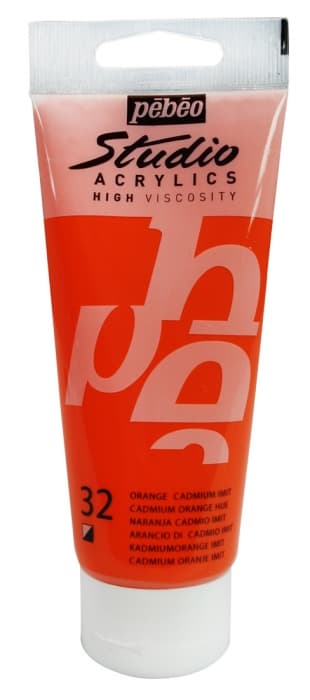 Pébéo Studio Acrylic oranžová akrylová barva 100 ml