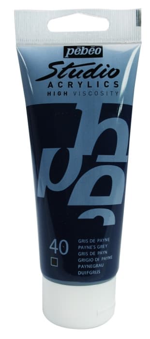 Pébéo Studio Acrylic 100 ml Paynova šeď akrylová barva