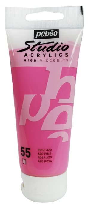 Pébéo Studio Acrylic 100 ml růžová Azo akrylová barva