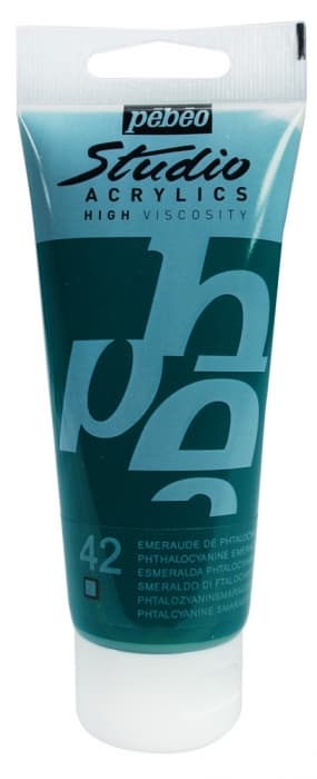 Pébéo Studio Acrylic 100 ml zeleň phtalocyanová akrylová barva