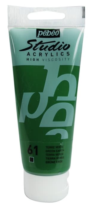 Akrylová barva Pébéo Studio Acrylic 100 ml zem zelená