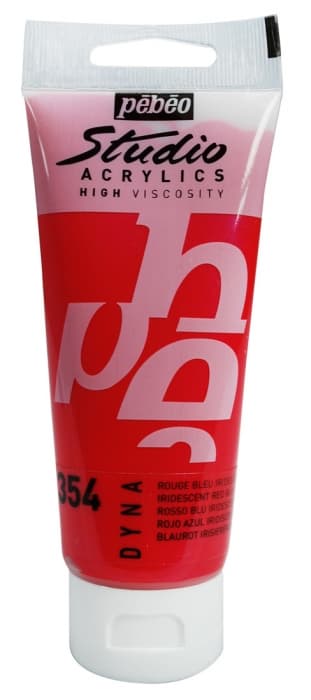 Pébéo Studio Acrylic červenomodrá iridescentní akrylová barva 100 ml