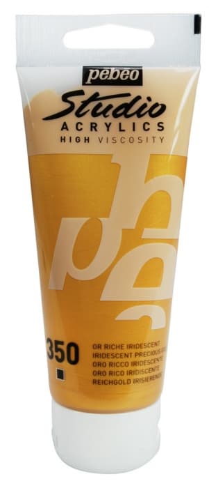 Pébéo Studio Acrylic červené zlato iridescentní akrylová barva 100ml
