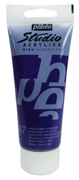 Pébéo Studio Acrylic fialový kobalt tmavý 100 ml akrylová barva
