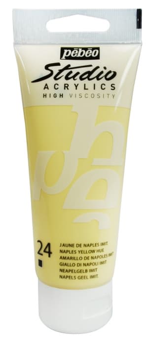 Pébéo Studio Acrylic 100 ml neapolská žluť akrylová barva