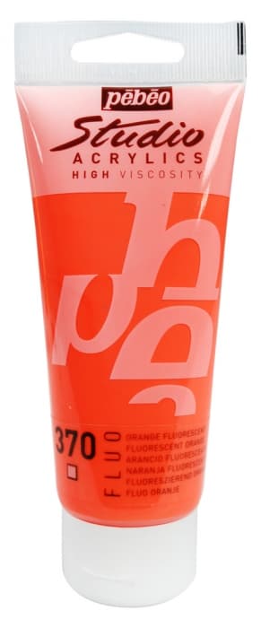 Pébéo Studio Acrylic oranžová fluo akrylová barva 100 ml