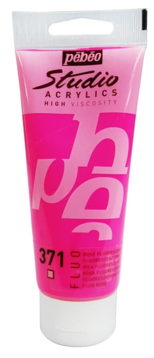 Pébéo Studio Acrylic růžová fluo akrylová barva 100 ml