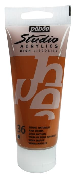 Akrylová barva Pébéo Studio Acrylic sienna přírodní 100 ml