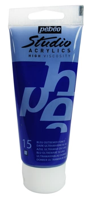 Pébéo Studio Acrylic ultramarín tmavý akrylová barva 100 ml