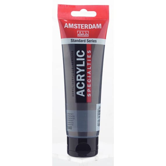 Royal Talens Amsterdam akrylová perleťová barva grafitová černá 120ml