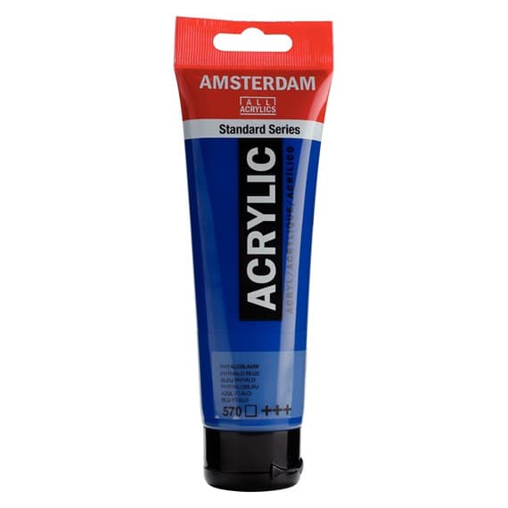 Royal Talens Amsterdam akrylová barva Phthalo Blue 120 ml