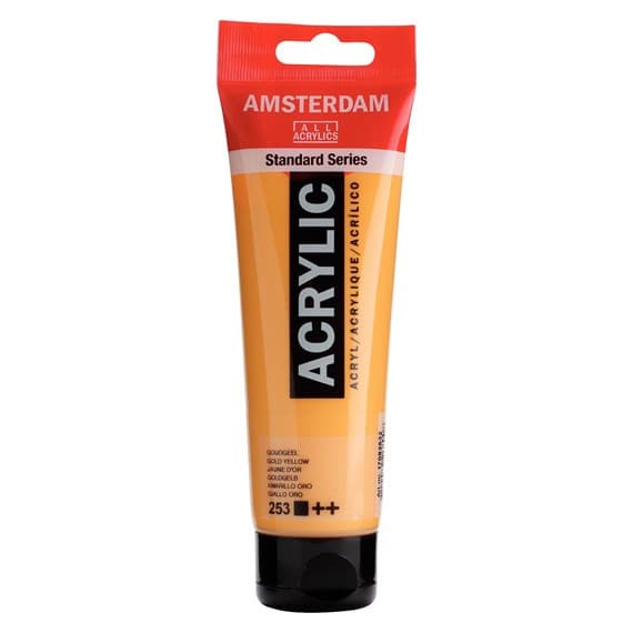 Royal Talens Amsterdam akrylová barva zlatá žlutá 120 ml
