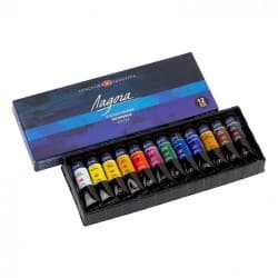 Nevskaya Palitra Ladoga sada 12 akrylových barev 18 ml