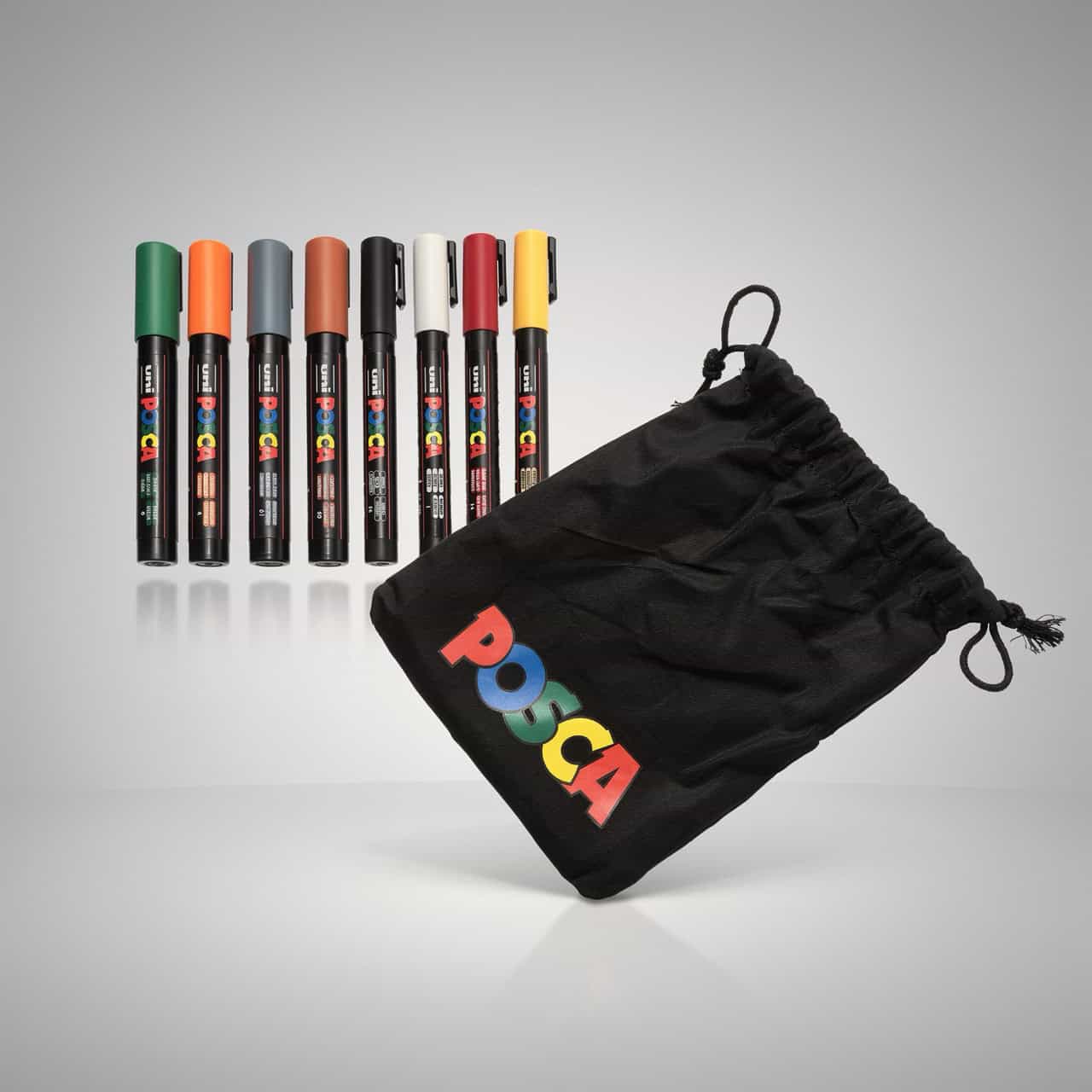 Uni Posca sada 8 akrylových popisovačů mix barev