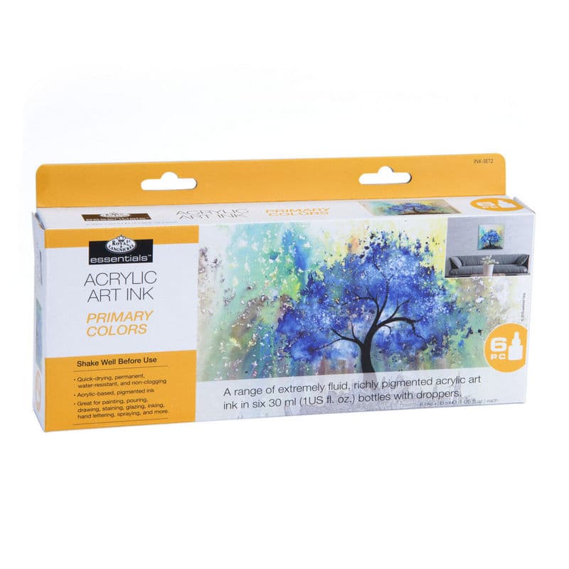 Royal Langnickel akrylové inkousty sada základních barev 6x30ml