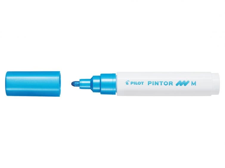 Pilot PINTOR M modrý metalický akrylový popisovač 1,4 mm